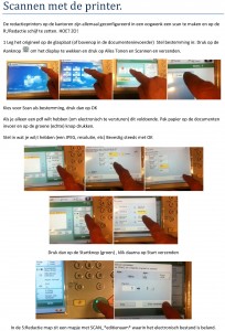 Scannen met de printer