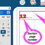 running section page number